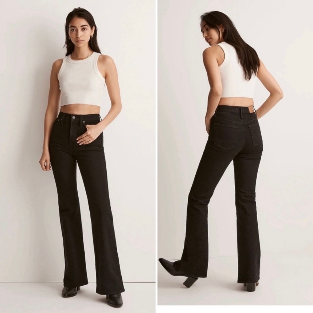 Madewell Black Flare & Wide Leg Jeans